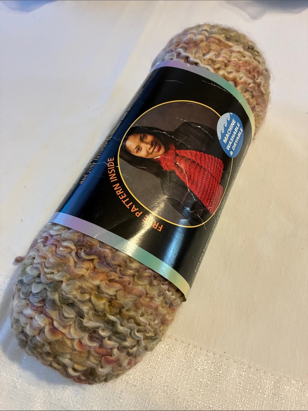 Lion Brand Yarn Homespun skein label 6 oz. 318 Sierra
